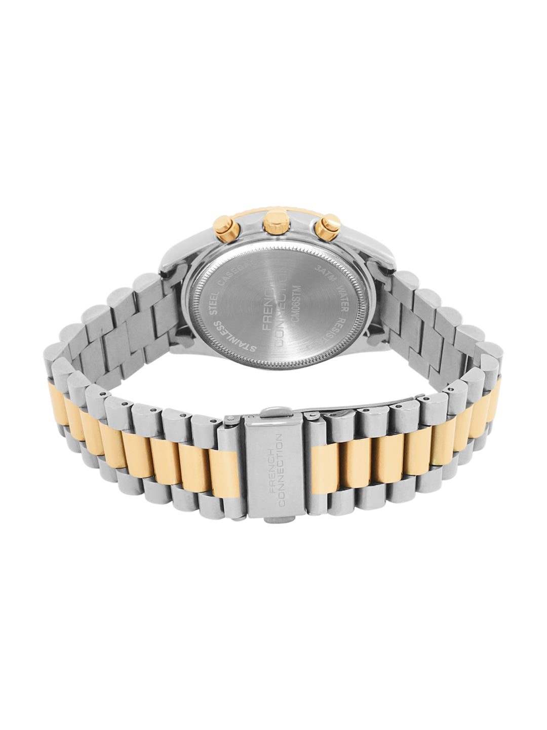 French Connection Silver Dial Chronograph Watch for Women's - FCM06STM