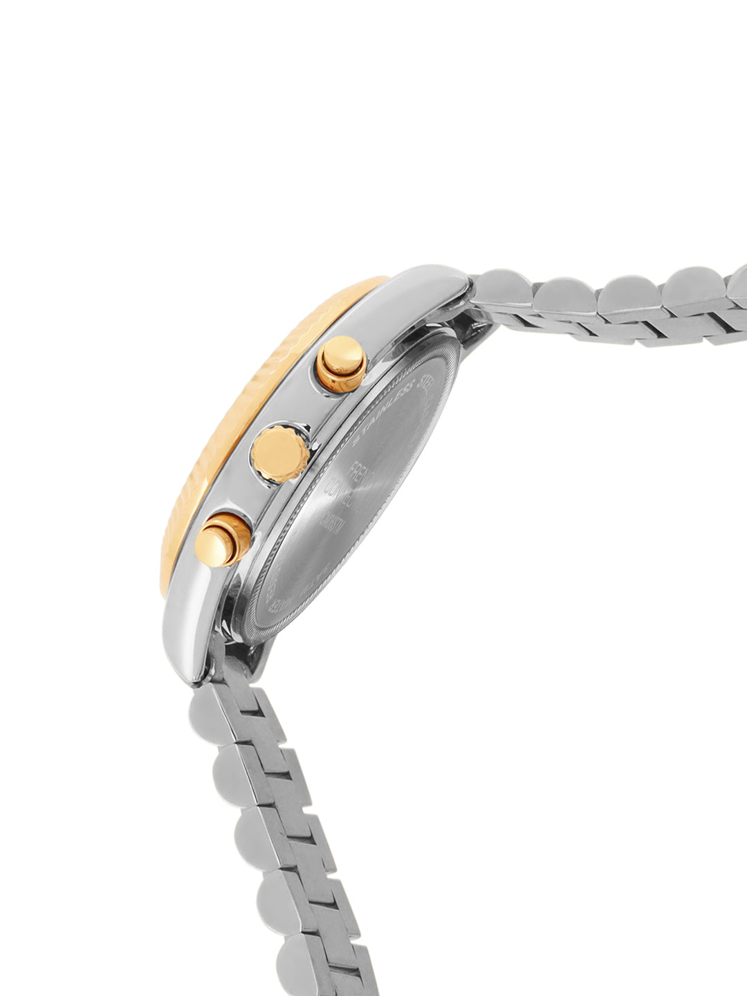 French Connection Silver Dial Chronograph Watch for Women - FCM06STM