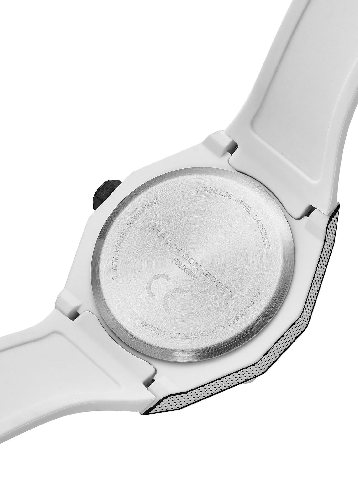 FCUK Escarp Quartz| Analog Display | White Dial | White Silicone Strap | Watch for men - FCMX09W