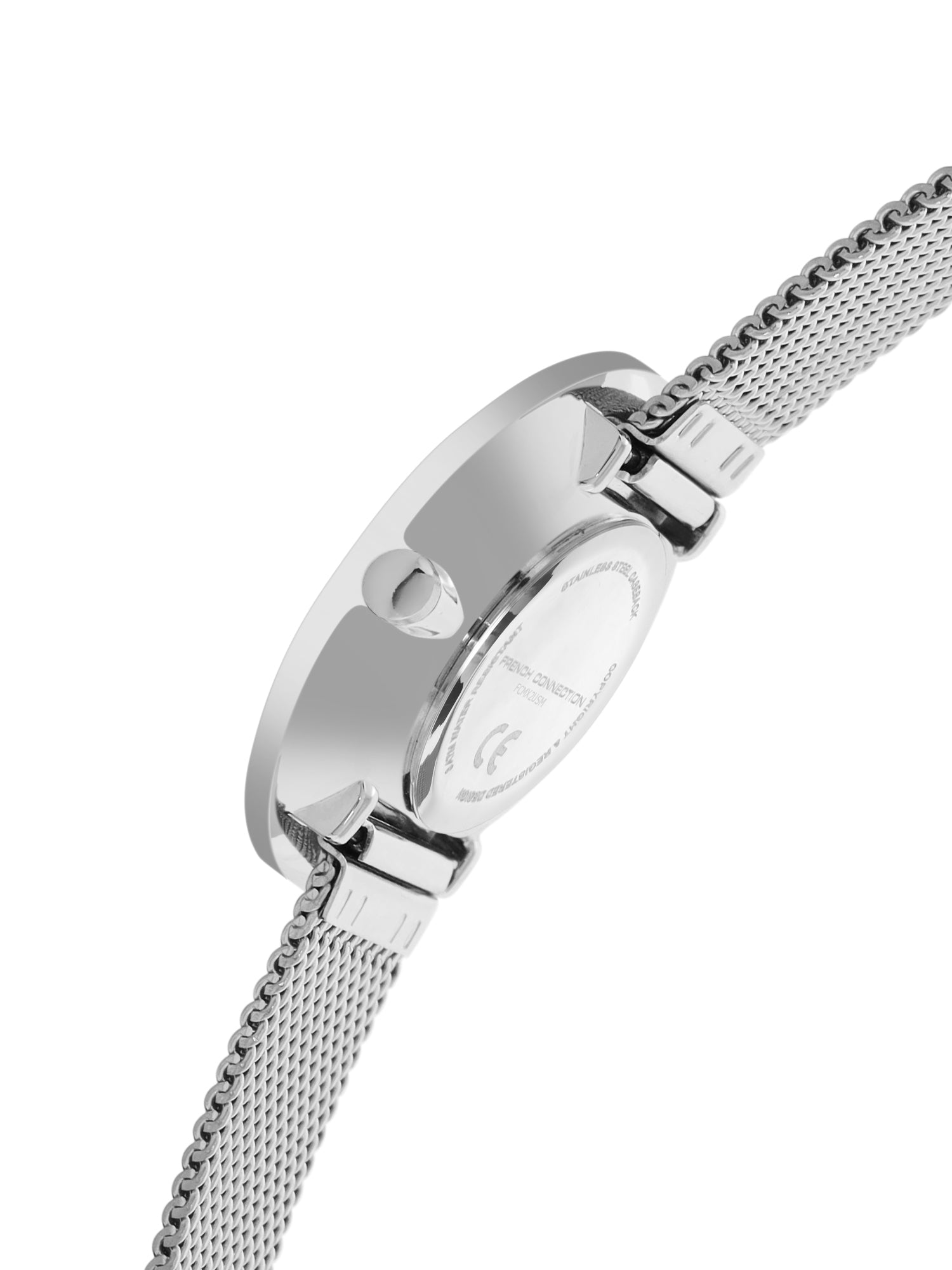 French Connection Sunray Blue Round Dial With Stainless Steel Strap Watch - For Womens FCMX2USM