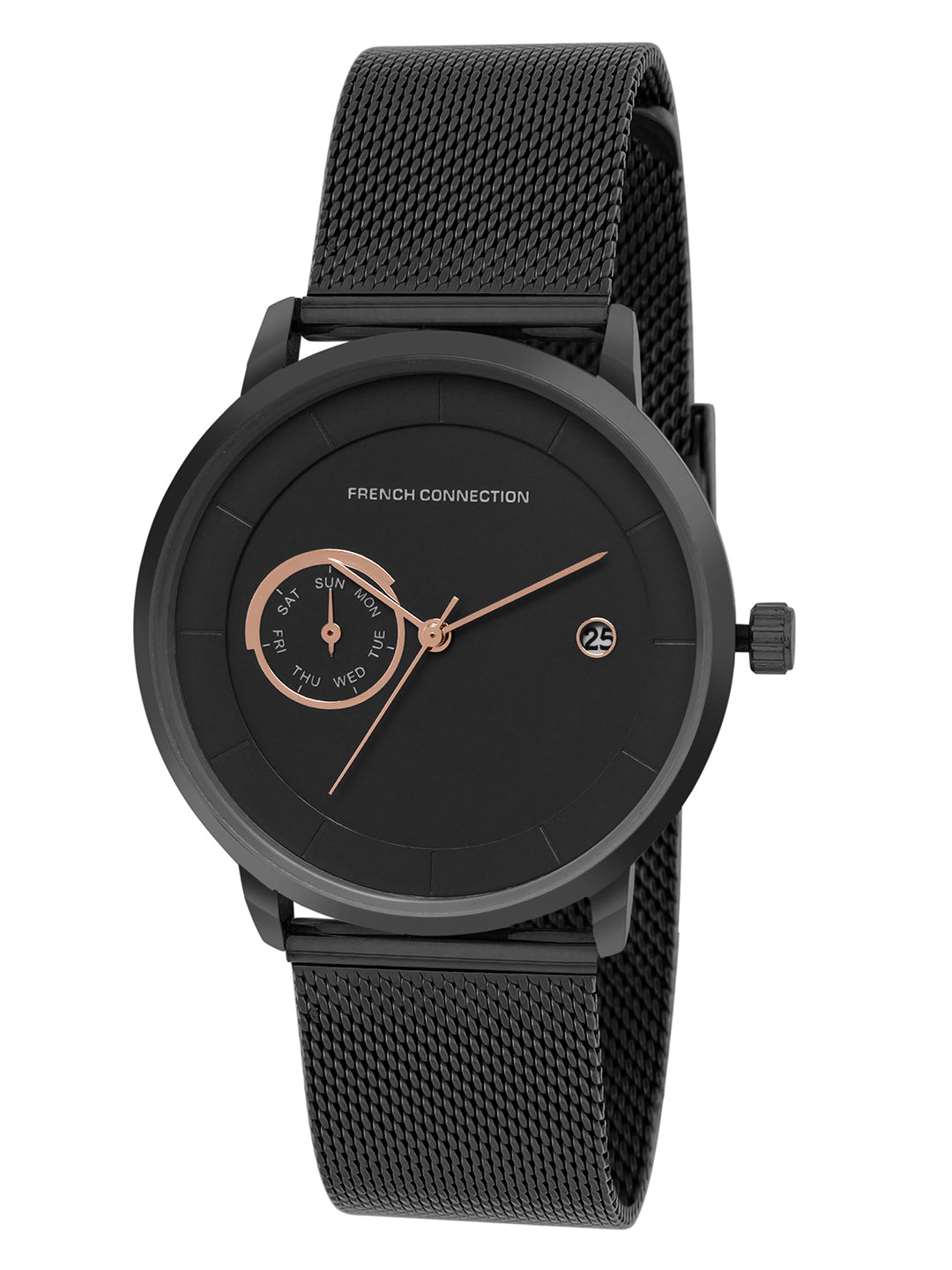 French Connection FCN00025B Picasa Black Dial Men's Analog Watch