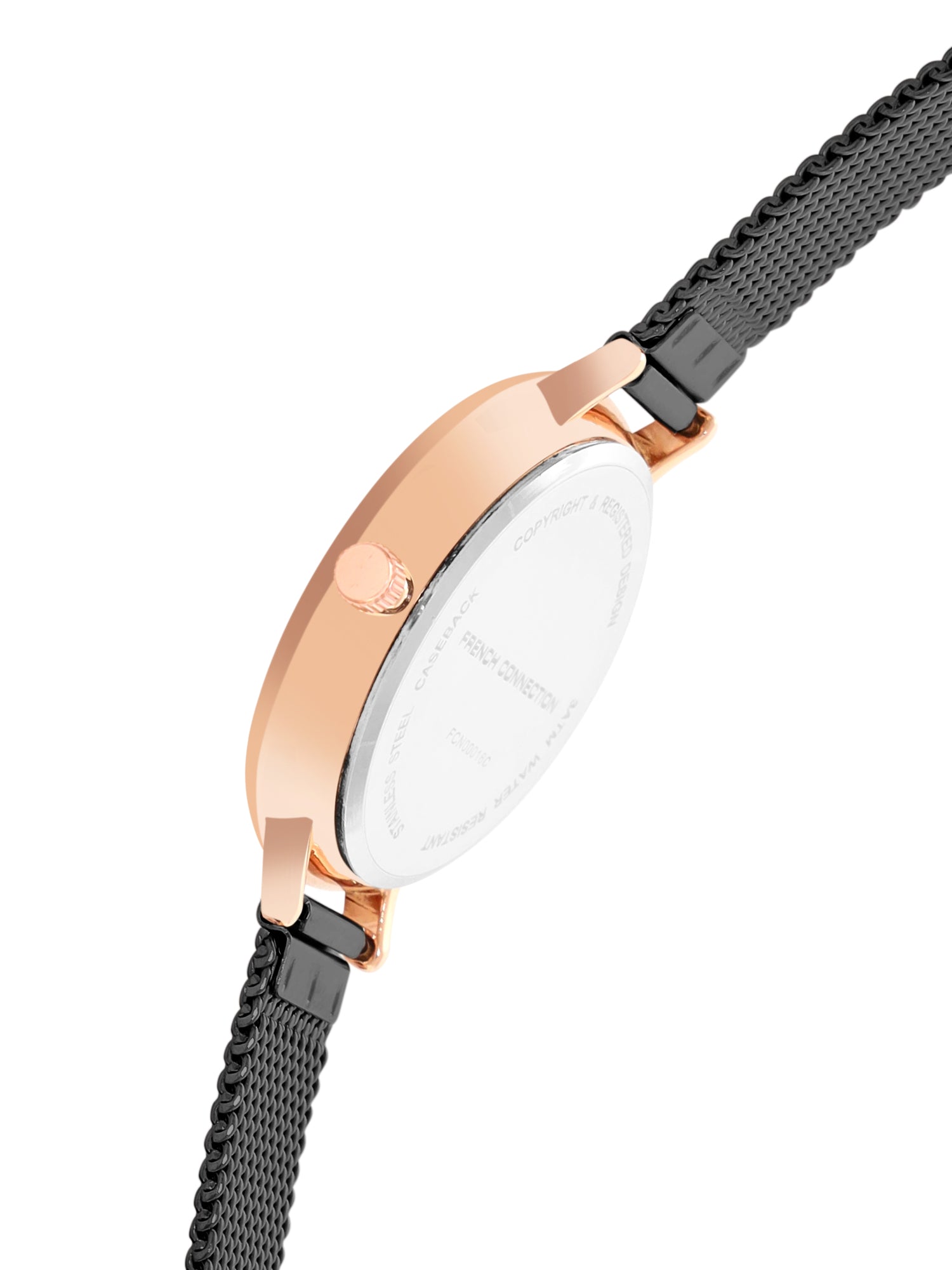 French Connection Black Dial Women's Watch-FCN00016C