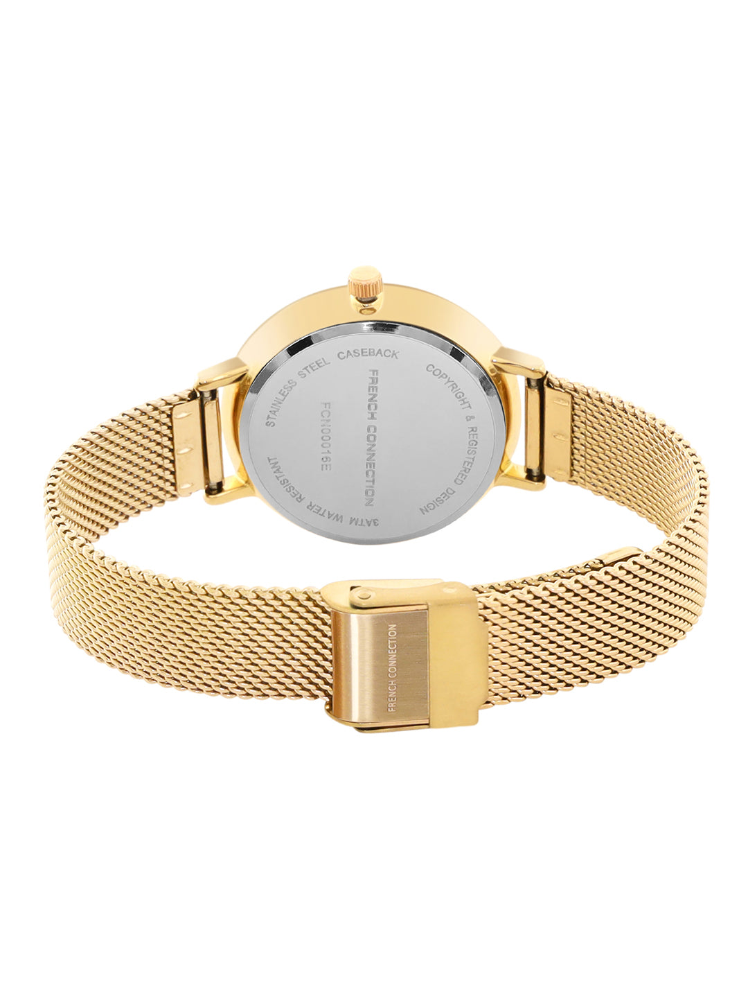 French Connection Rose Gold Dial Women's Watch-FCN00016E