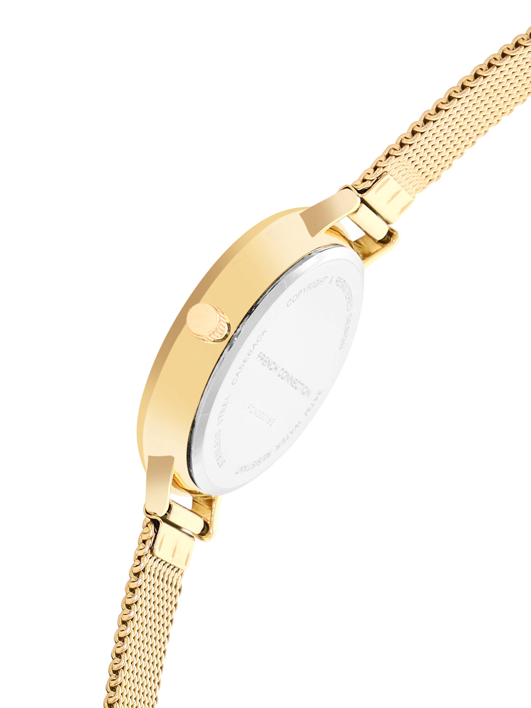 French Connection Rose Gold Dial Women's Watch-FCN00016E