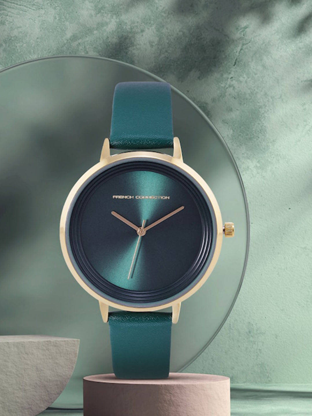 French Connection Analog Green Dial Women's Watch-FCN0001G