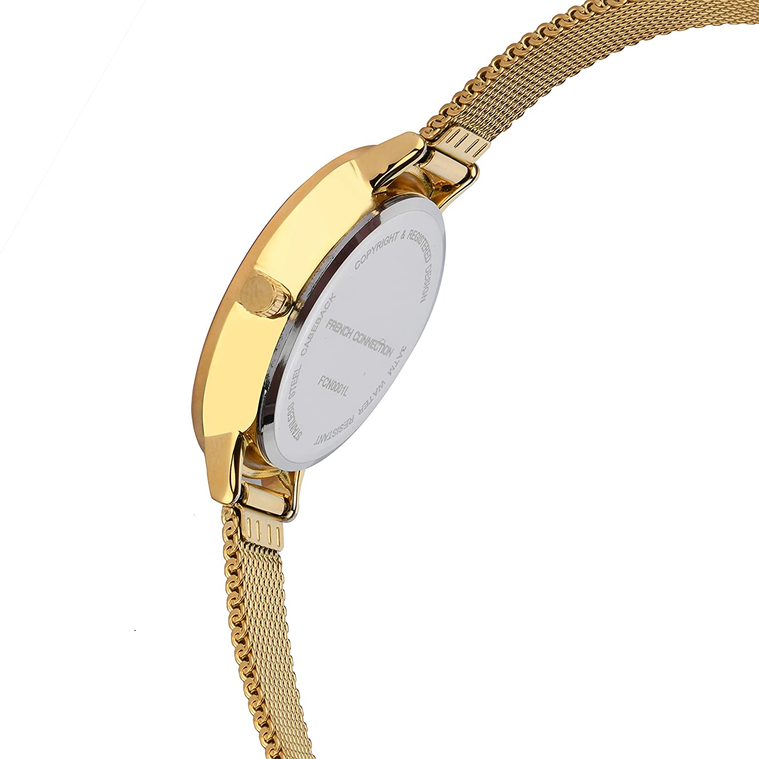 French Connection Gold Analog Watch for Women - FCN0001L
