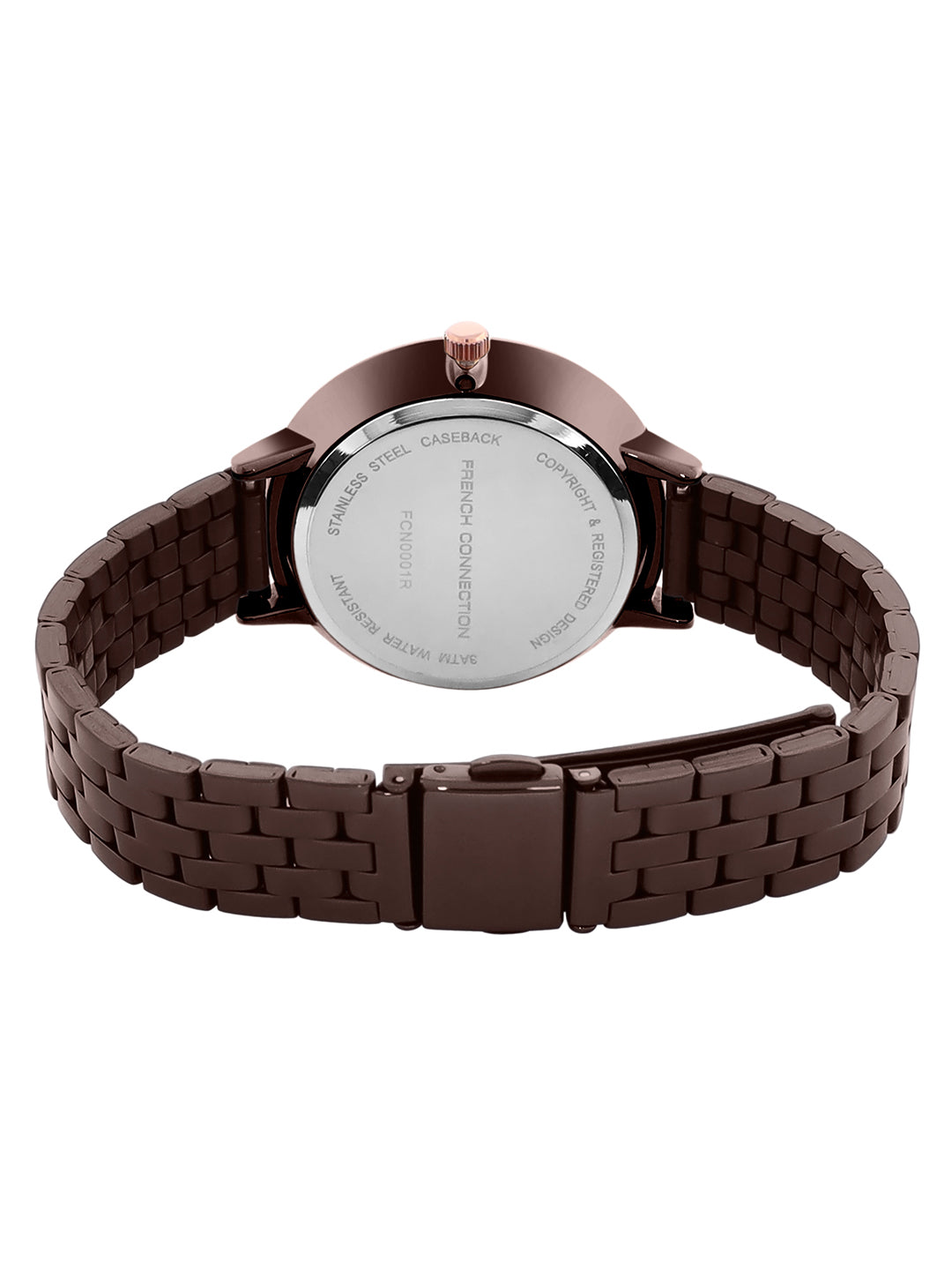 French Connection Analog Rose Gold Dial Women's Watch-FCN0001R