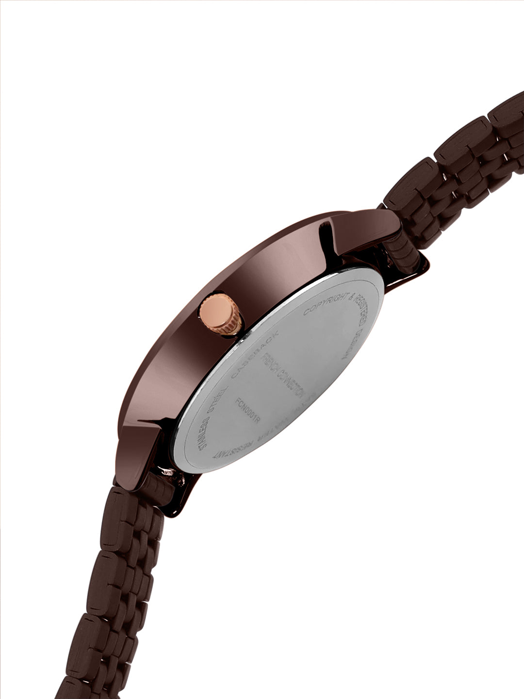 French Connection Analog Rose Gold Dial Women's Watch-FCN0001R
