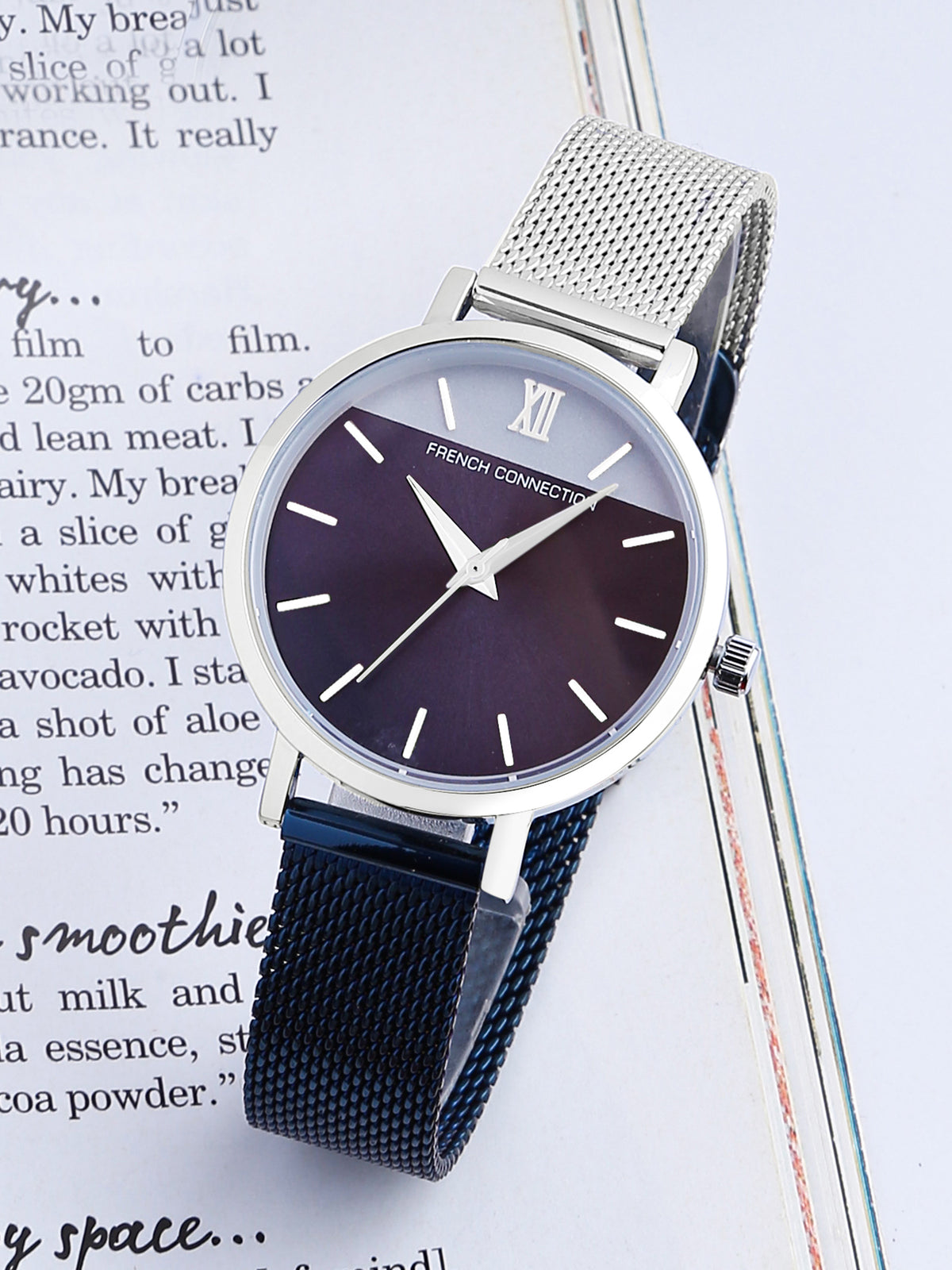 French Connection Analog Blue Dial Women's Watch-FCN00020C