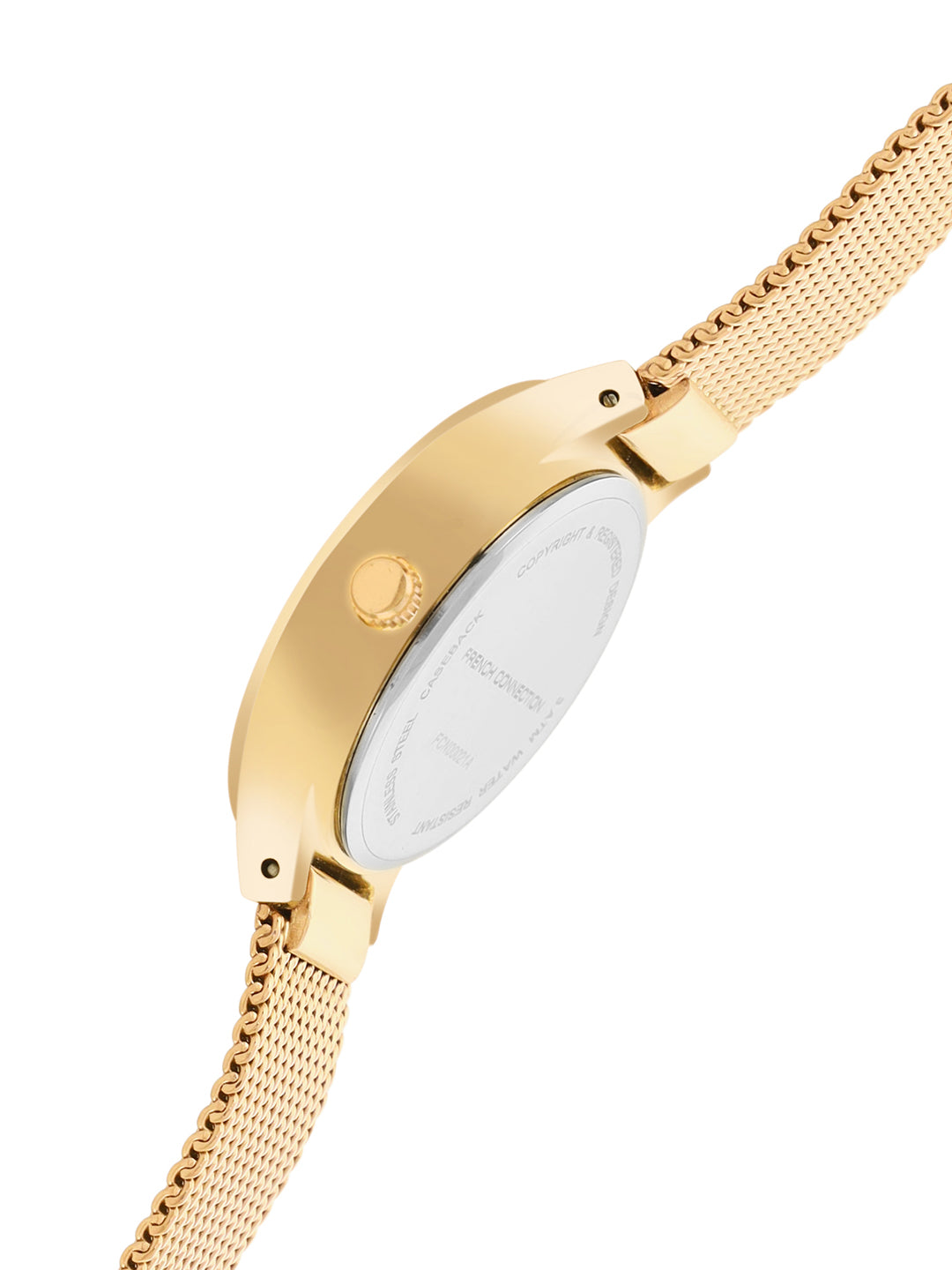 French Connection Spring Summer Analog Gold Dial Women's Watch-FCN00021A