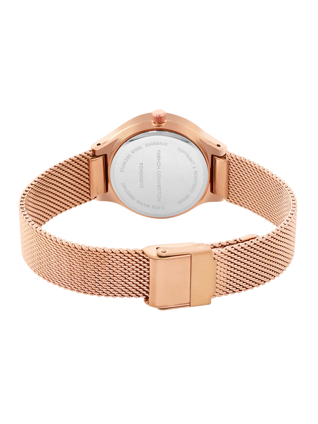 French Connection Spring Summer Analog Silver Dial Women's Watch-FCN00021C