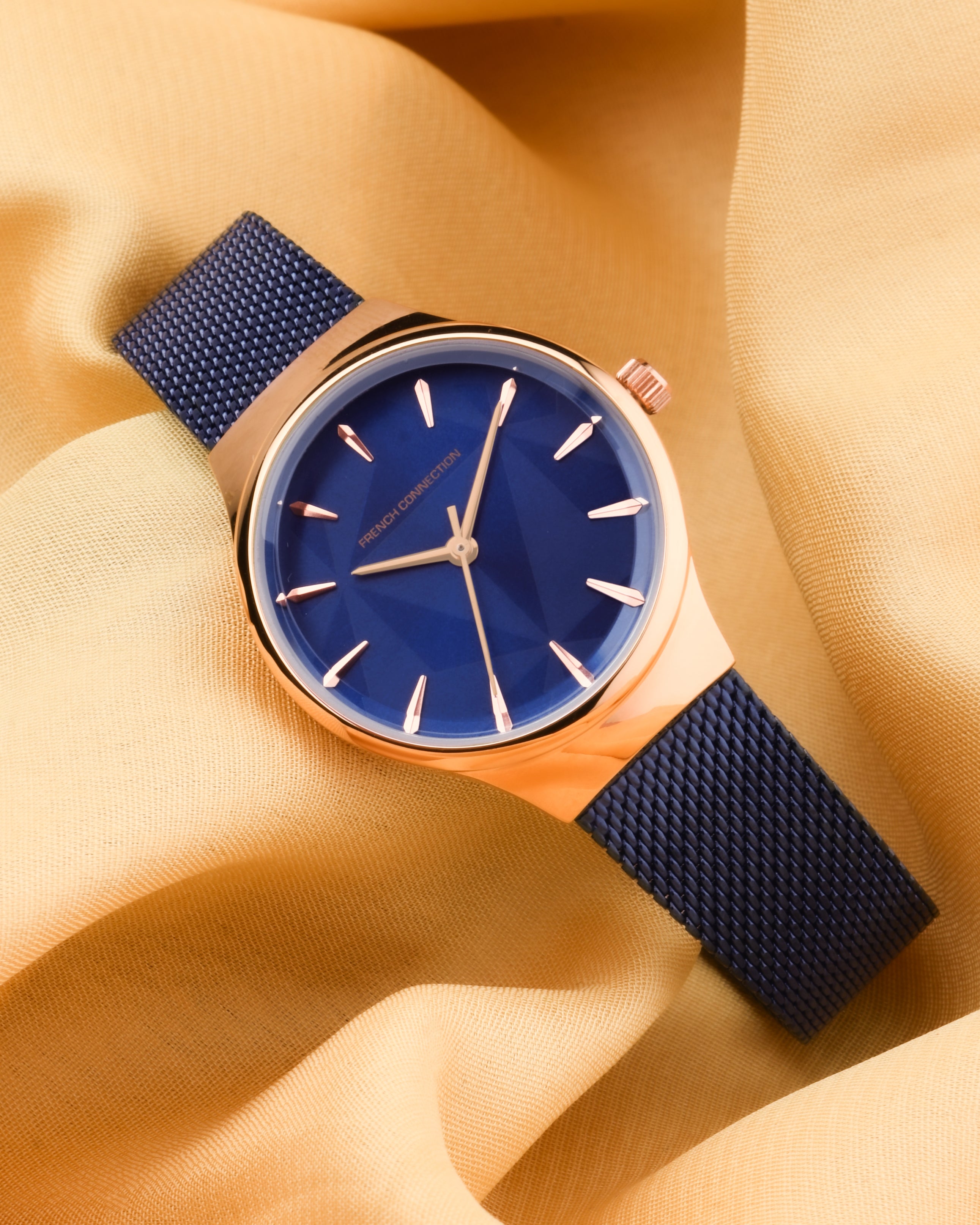 French Connection Analog Blue Dial Women's Watch-FCN00021E