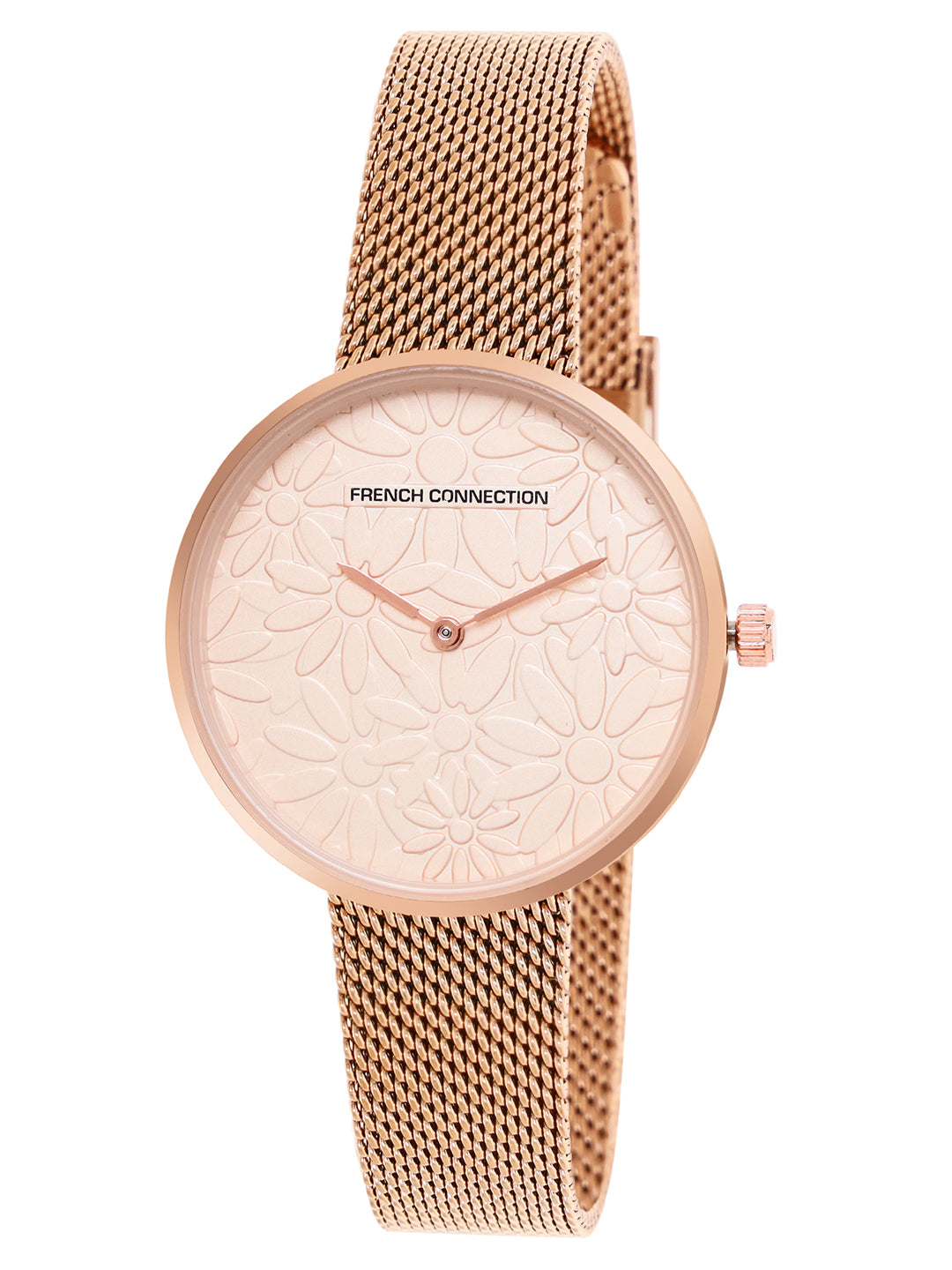 French Connection Analog Rose Gold Dial Women's Watch-FCN00024B