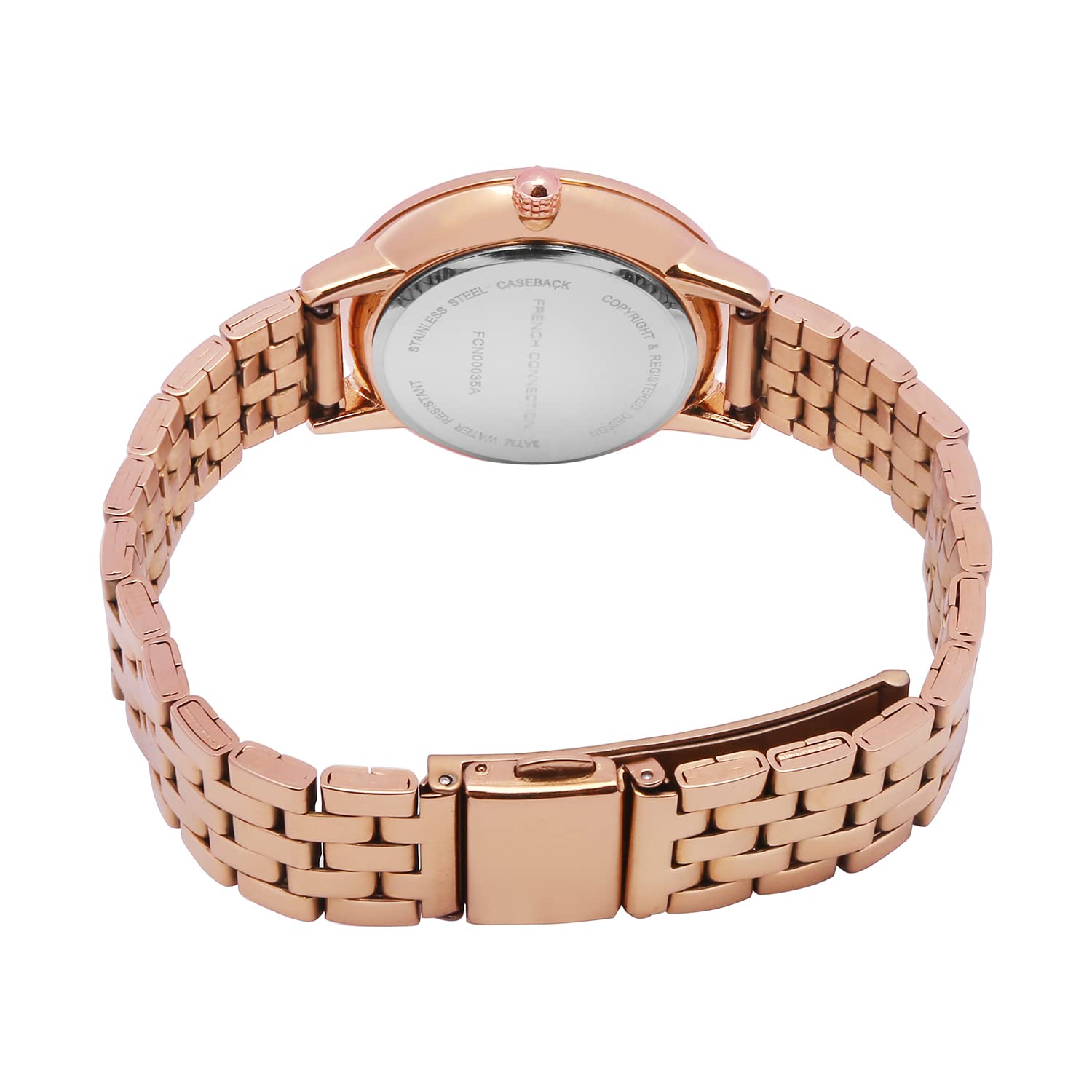 French Connection Analog Rose Gold Dial Women's Watch-FCN00035A
