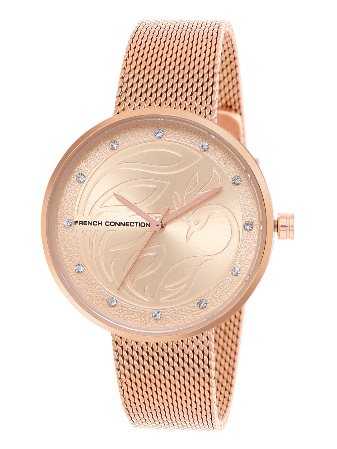 French Connection Analog Rose Gold Dial Women's Watch-FCN00038C