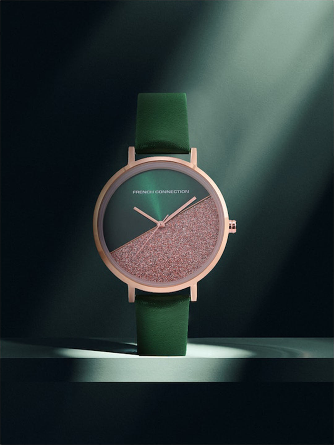 French Connection Spring-Summer Analog Green Dial Women's Watch-FCN0008C-R