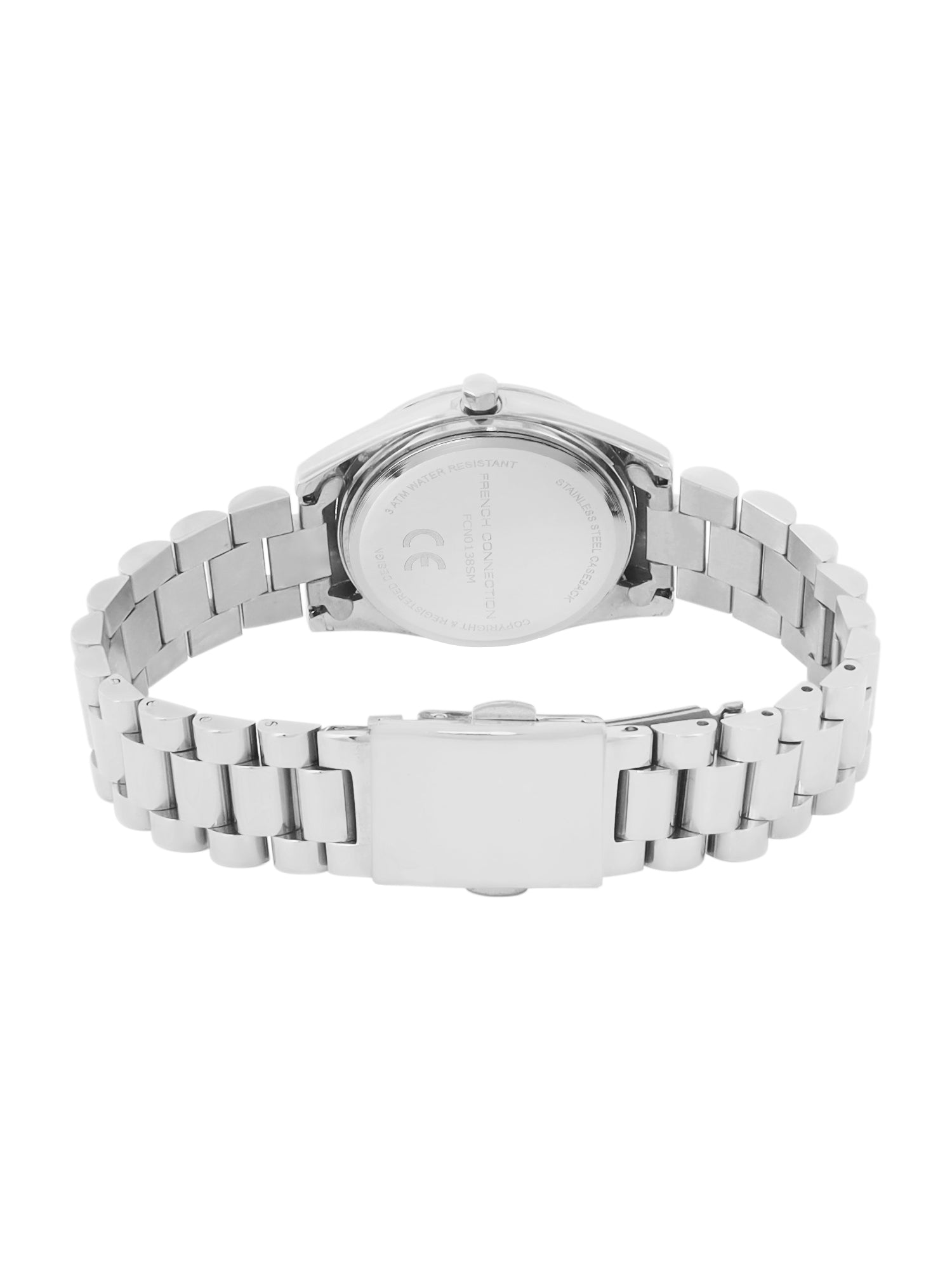French Connection Sunray Sea Green Round Dial With Stainless Steel Strap Watch - For Womens FCN0138SM