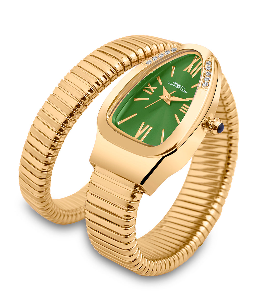 The Eternelle Curve Women's Snake Wrap Design Analog Watch | FCN0142NGM