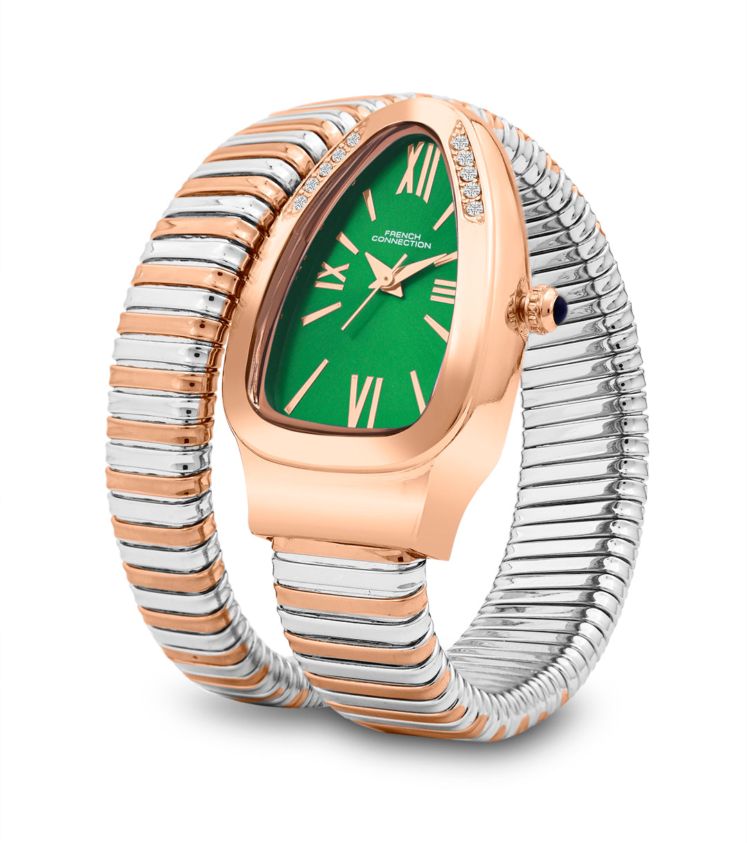 The Eternelle Curve Women's Snake Wrap Design Analog Watch | FCN0142NRTM