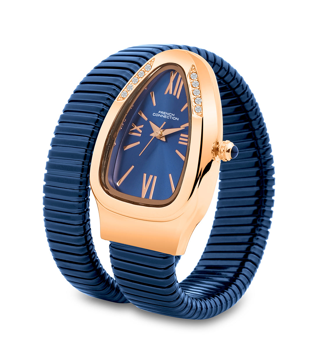 The Eternelle Curve Women's Snake Wrap Design Analog Watch | FCN0142UM