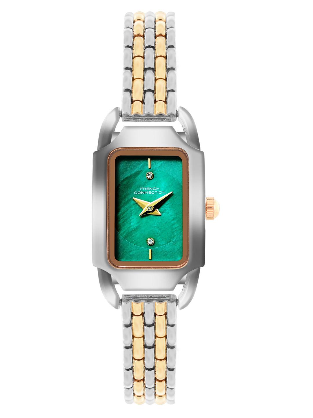 French Connection Opessence Green Dial with Double tone Strap Womens Analog Watch | FCN0177NTM