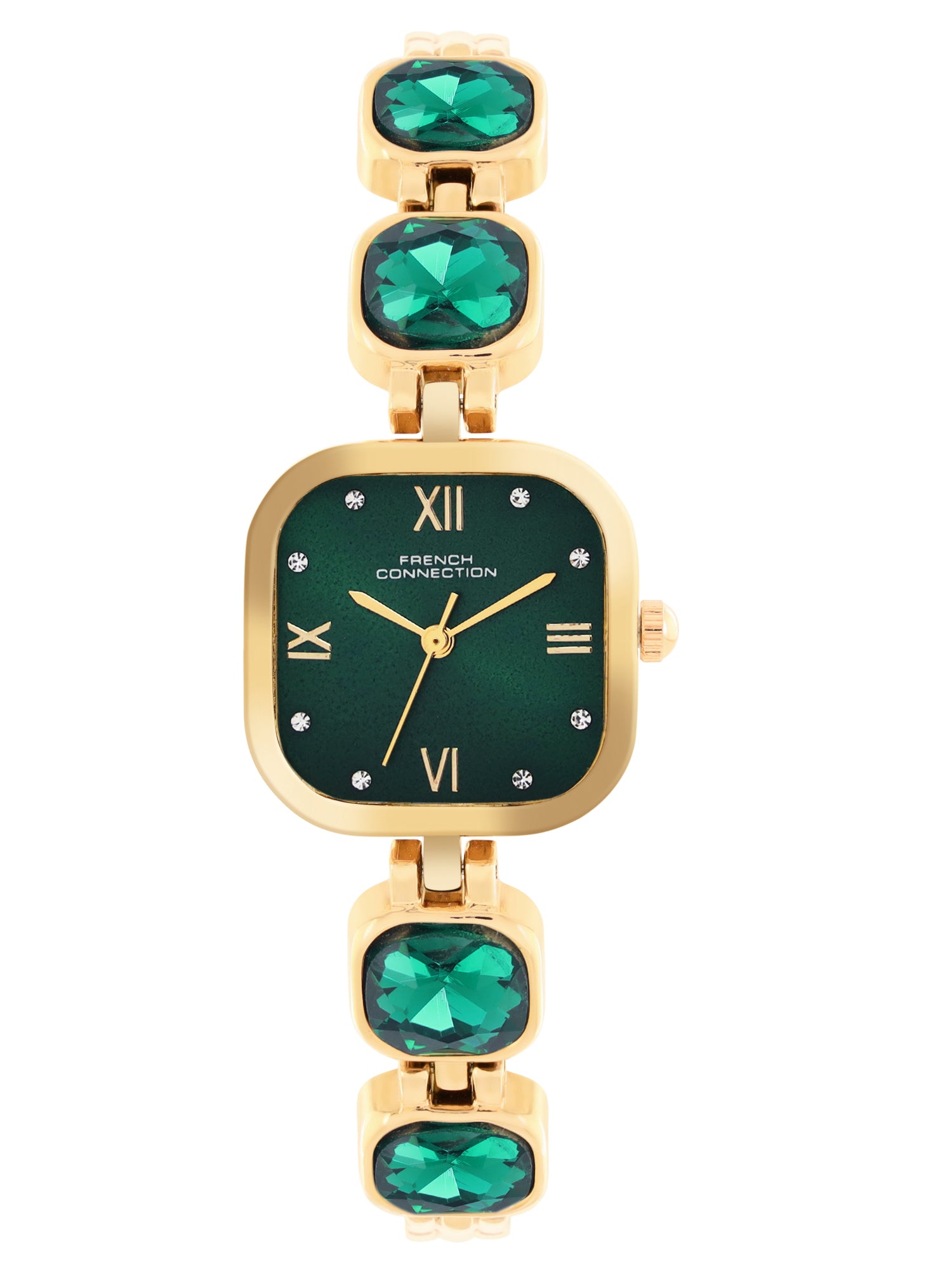 French Connection Auroraé Green Dial with Gold Strap Womens Analog Watch | FCN0178NGM