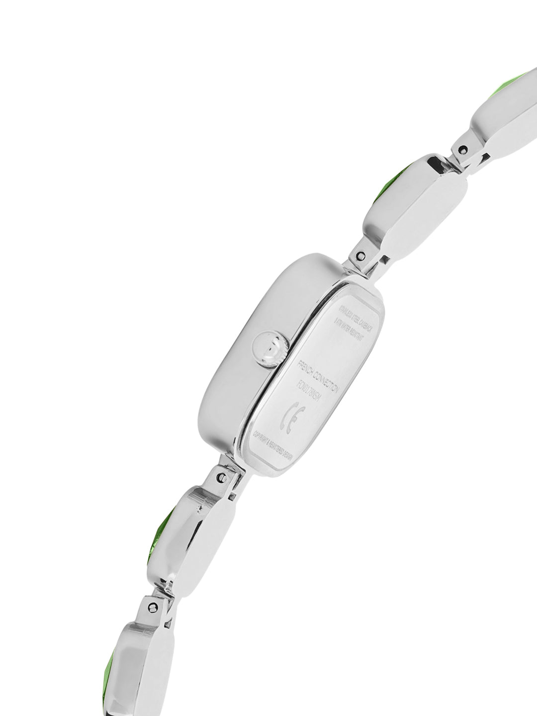 French Connection Auroraé Green Dial with Silver Strap Womens Analog Watch | FCN0178NSM