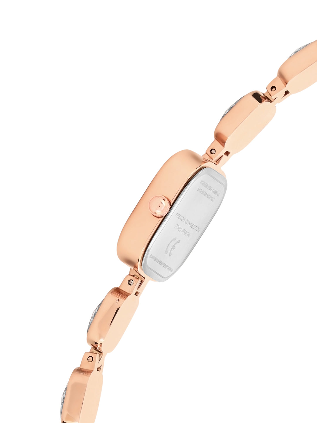 French Connection Auroraé White Dial with Rose Gold Strap Womens Analog Watch | FCN0178SRGM