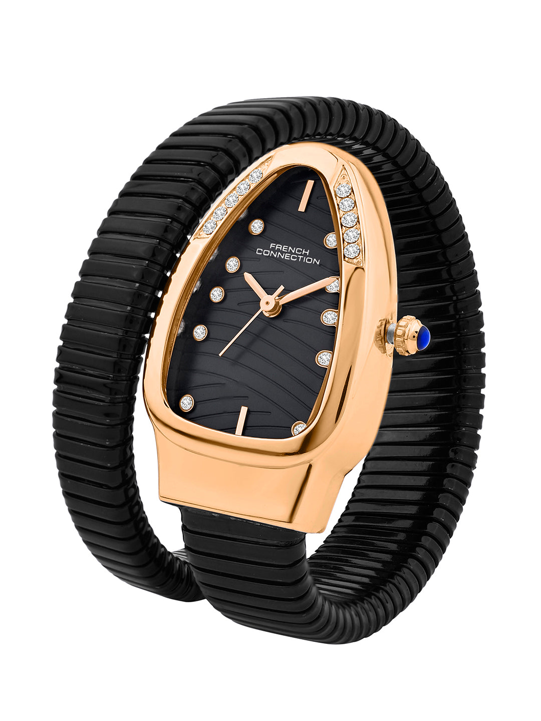French Connection Women Snake-Shaped Wrap Around Analogue Watch FCN0189BM - Brown