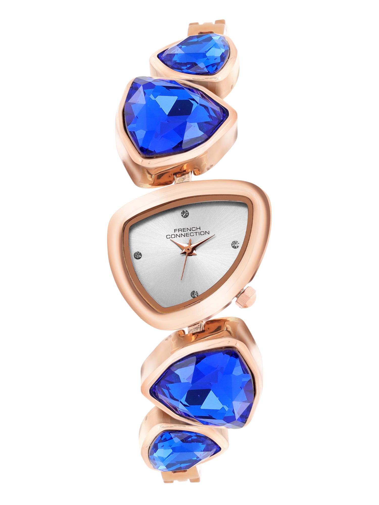 French Connection Asymra Silver Dial with Blue Strap Womens Analog Watch | FCN0205URGM