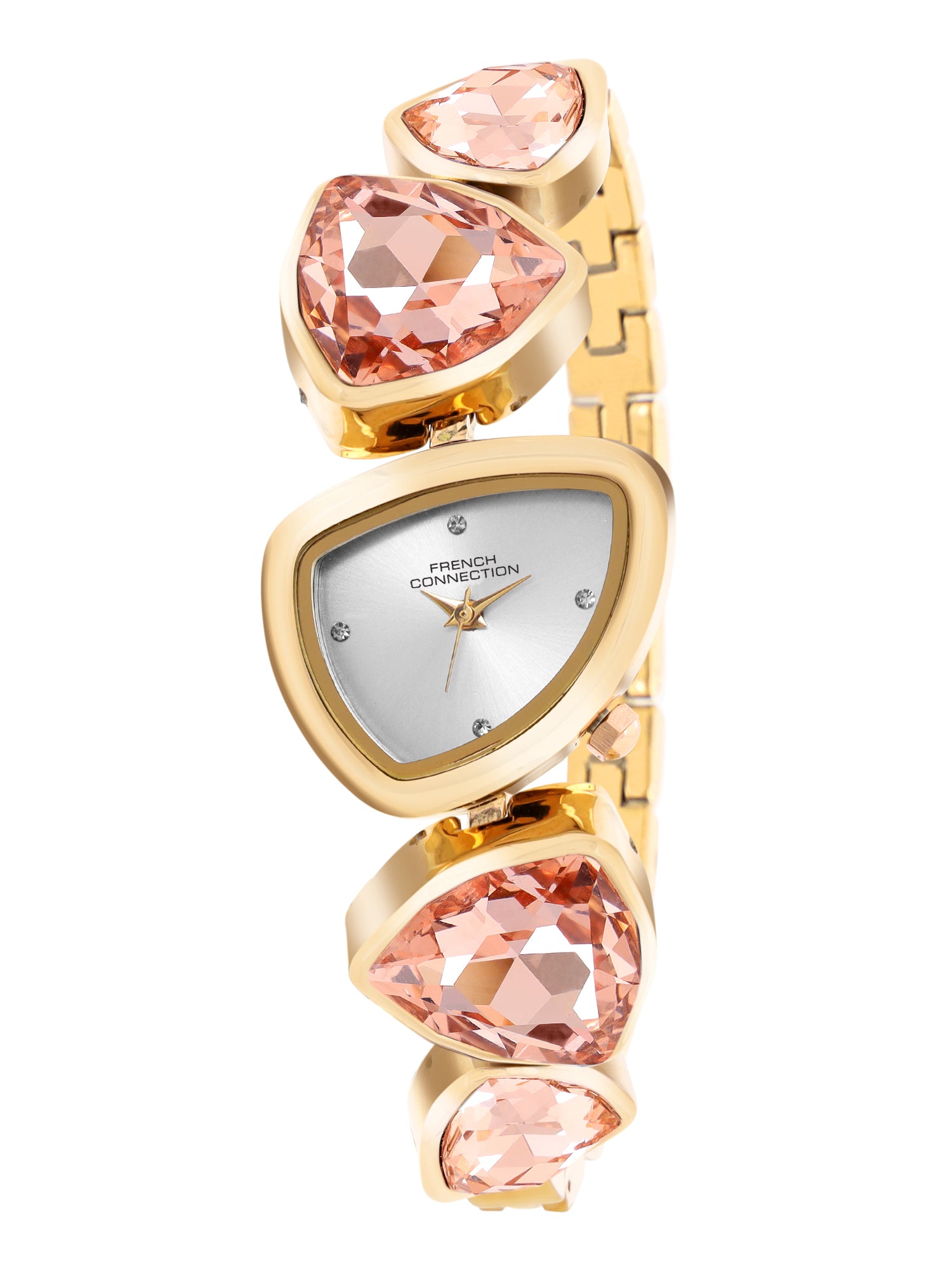 French Connection Asymra Silver Dial with Pink Strap Womens Analog Watch | FCN0205SGM