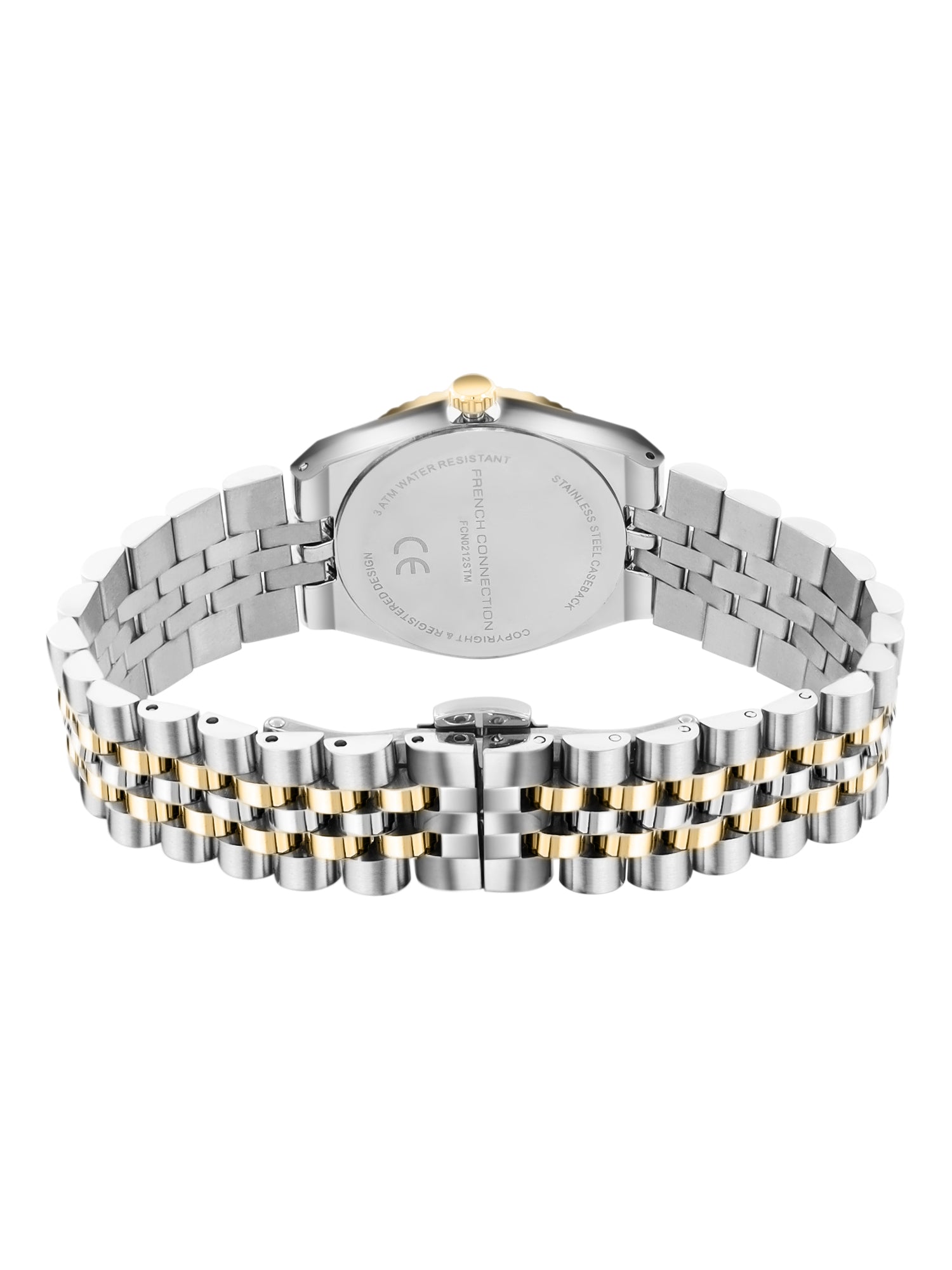 French Connection Flute Ligne | Analog | Green Dial | Stainless Steel Strap | Watch for Women - FCN0212STM
