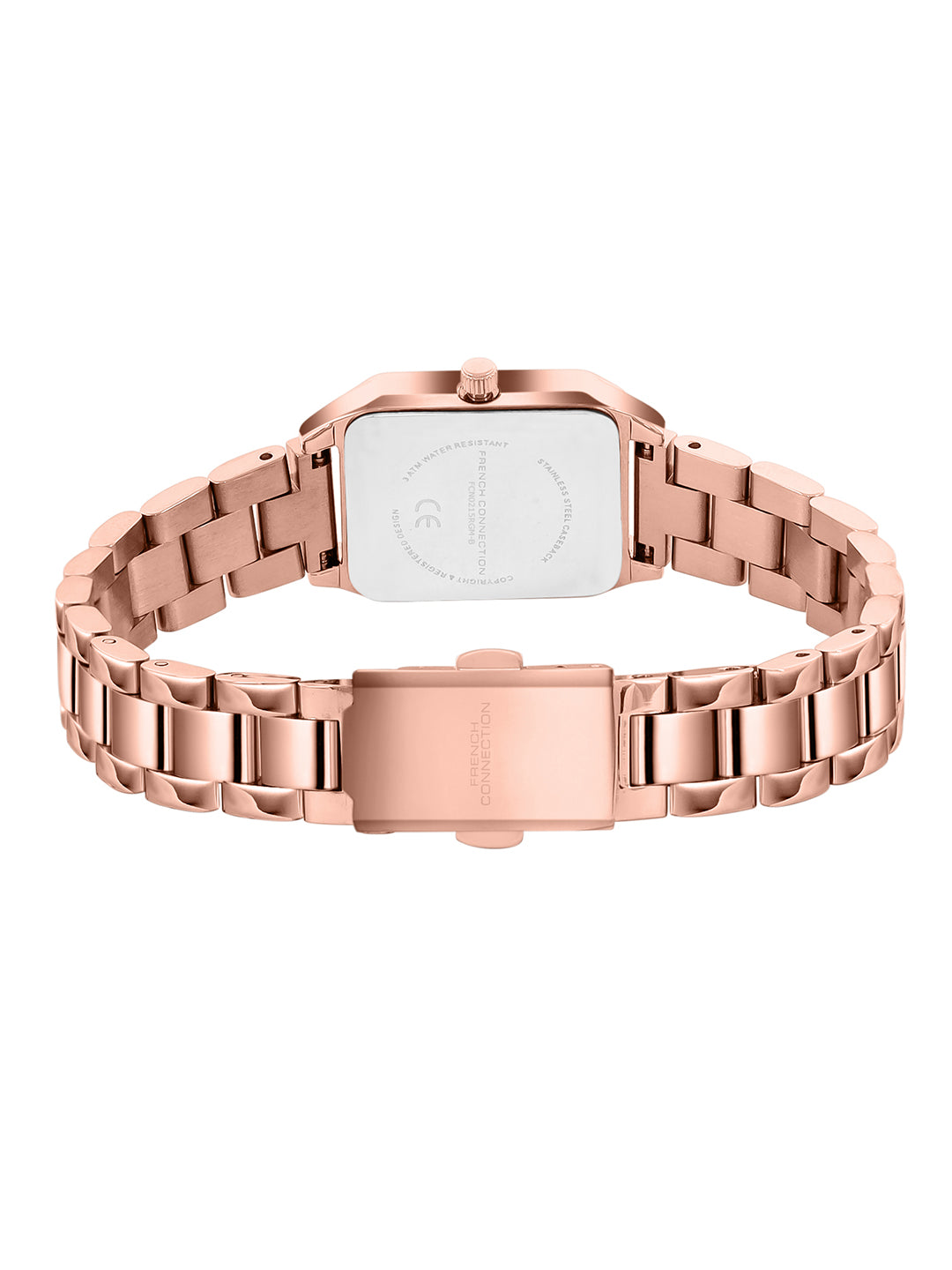 French Connection Novara | Analog Display | Black Dial | Stainless Steel Strap | Watch for Women - FCN0215RGM-B