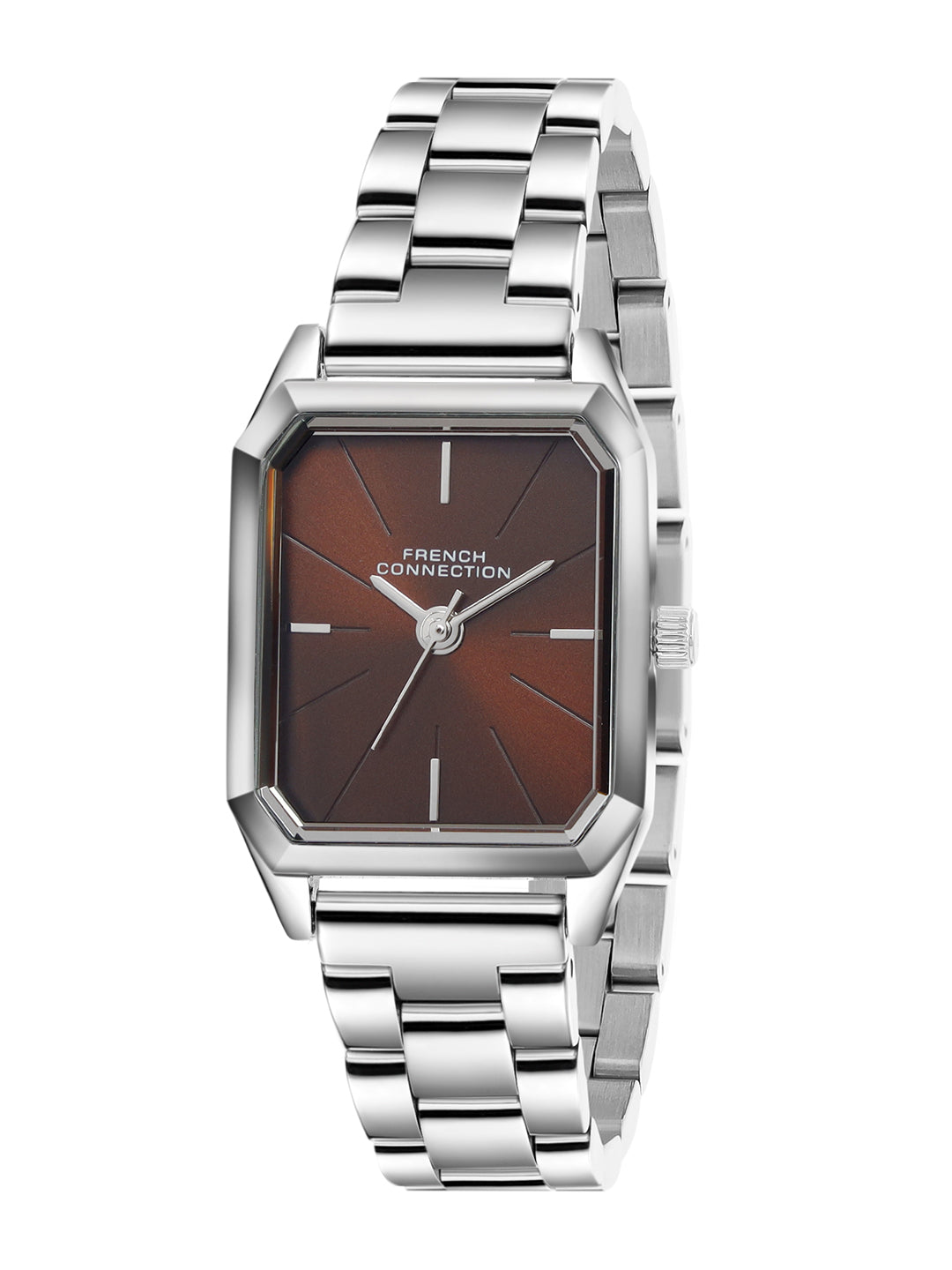 French Connection Novara | Analog Display | Brown Dial | Stainless Steel Strap | Watch for Women - FCN0215SM