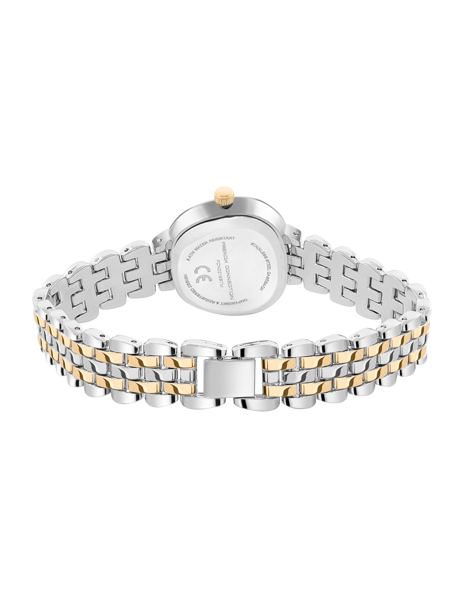 French Connection Éclat Forme | Analog Display | Silver Mother of Pearl Dial | Stainless Steel Strap | Watch for Women - FCN0219STM