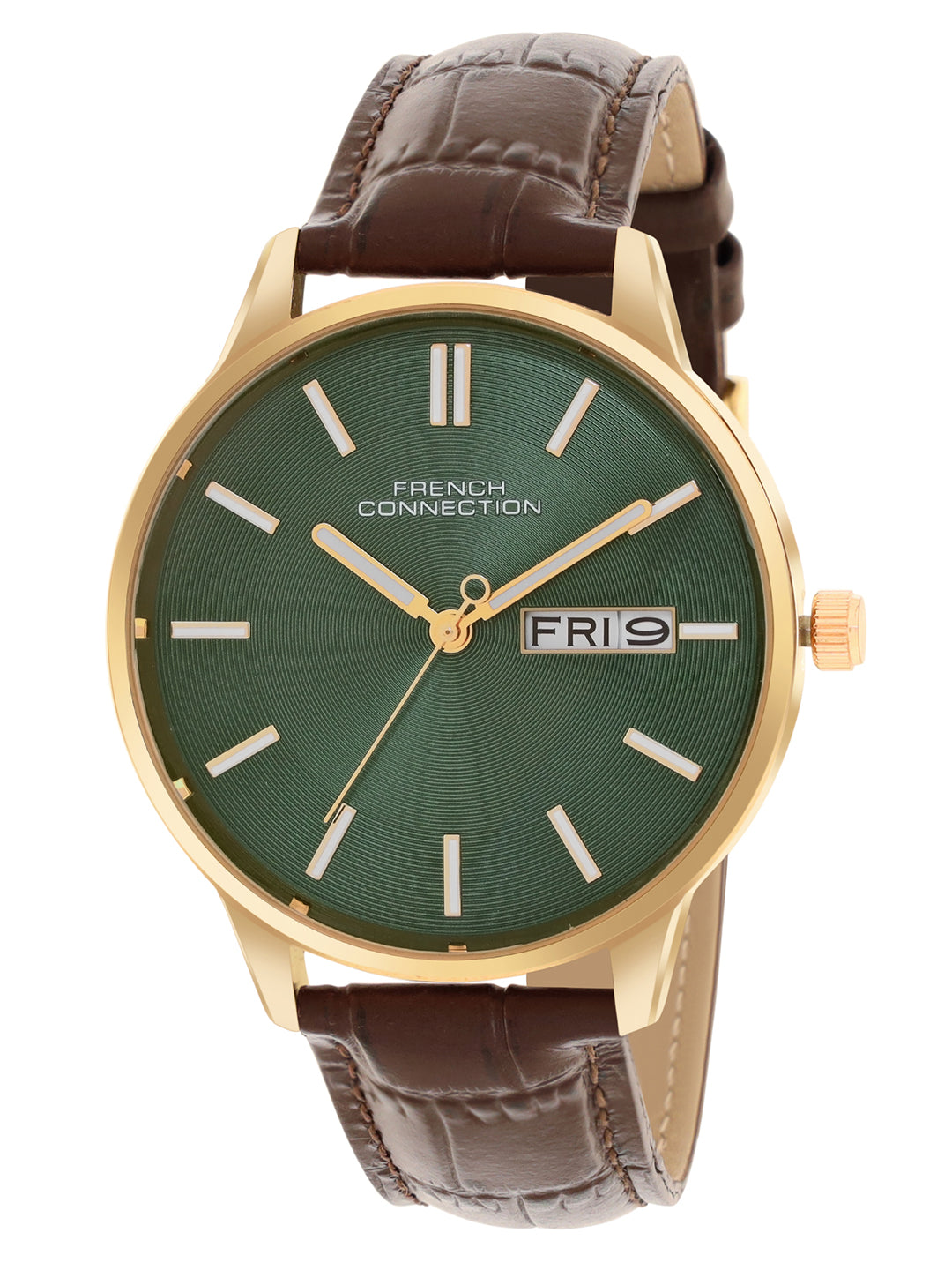 French Connection Analog Green Dial Men's Watch-FCN065NBL