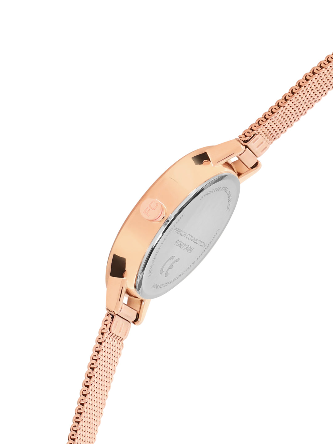 French Connection Helio Grey Dial with Rose Gold Strap Womens Analog Watch | FCN071RGM