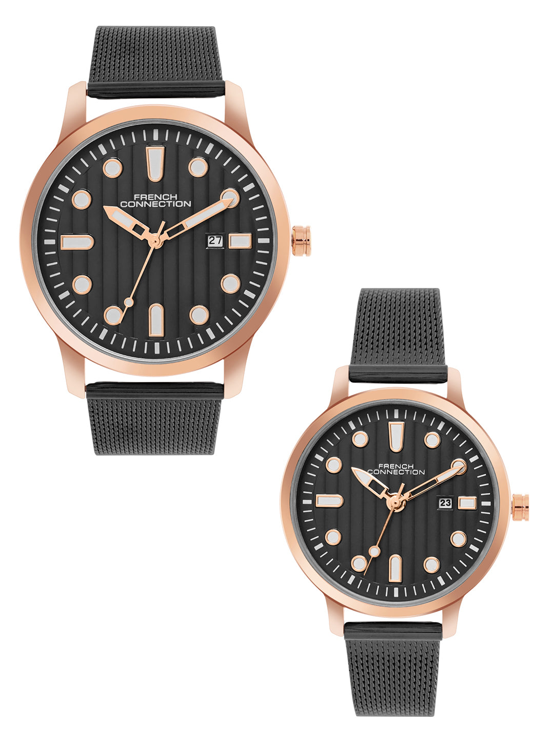 French Connection Analog Black Dial Unisex's Watch-FCN080BM