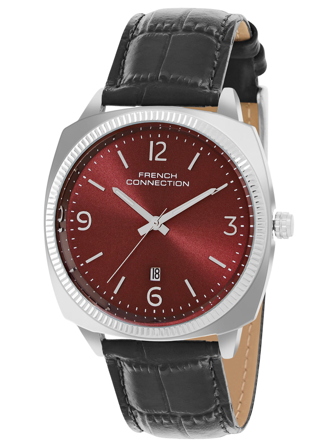 French connection Solistice Maroon Dial Mens Analogue Watch FCN084SBL