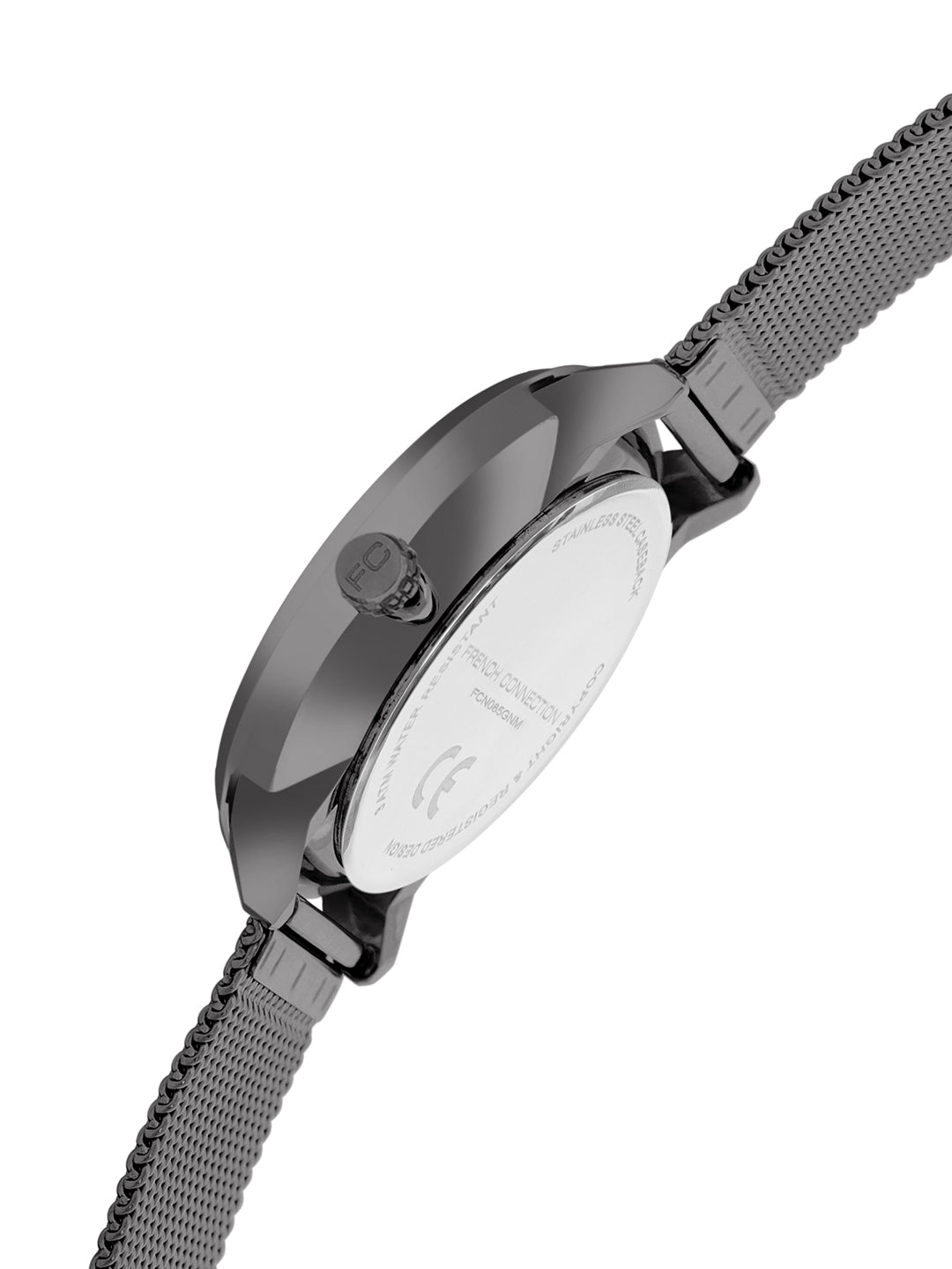 French connection Tempus Blue Round Dial Mens Mult Function Watch FCN085GNM