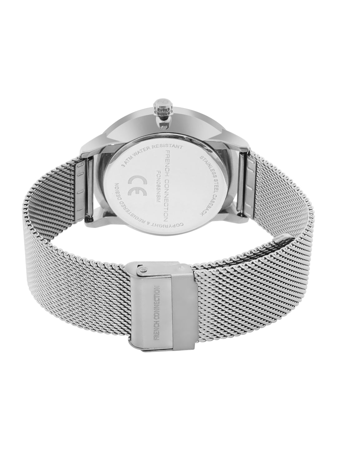 French connection Tempus Blue Round Dial Mens Mult Function Watch FCN085USM