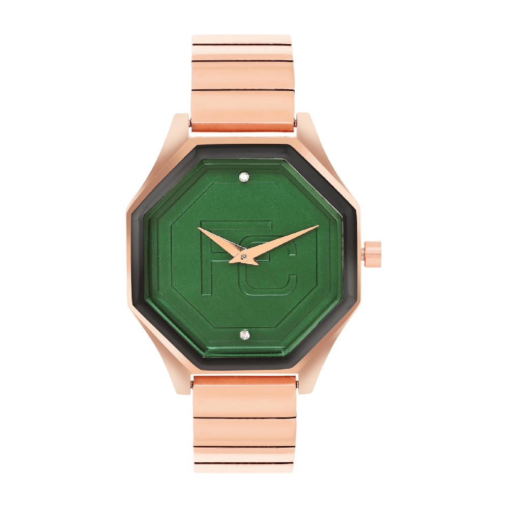 French Connection Analogue Rose Gold Dial Women's Watch -FCN090RGM