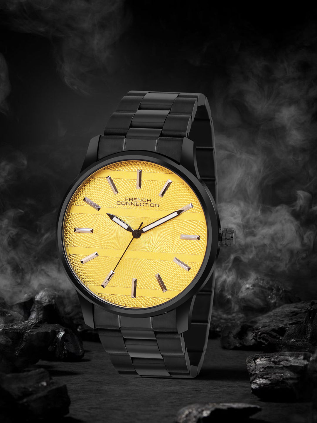 French Connection Analogue Mustard Dial Men's Watch - FCN091YBM