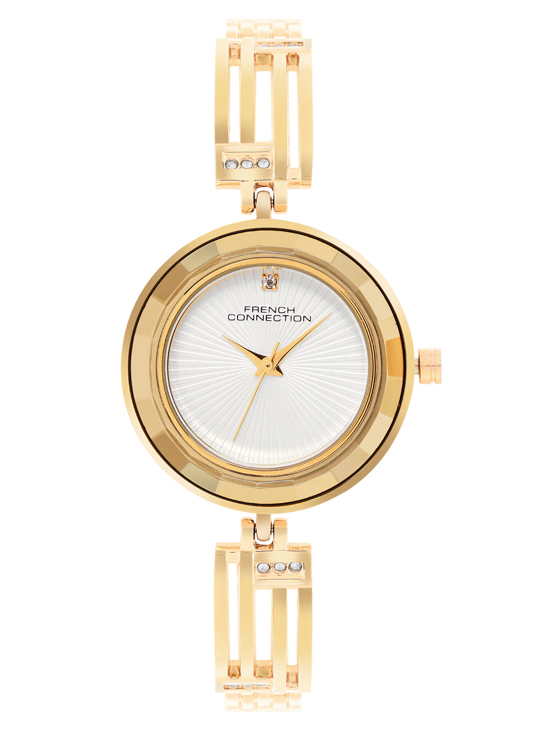 French Connection Analogue Silver Dial Women's Watch -FCN094SGM