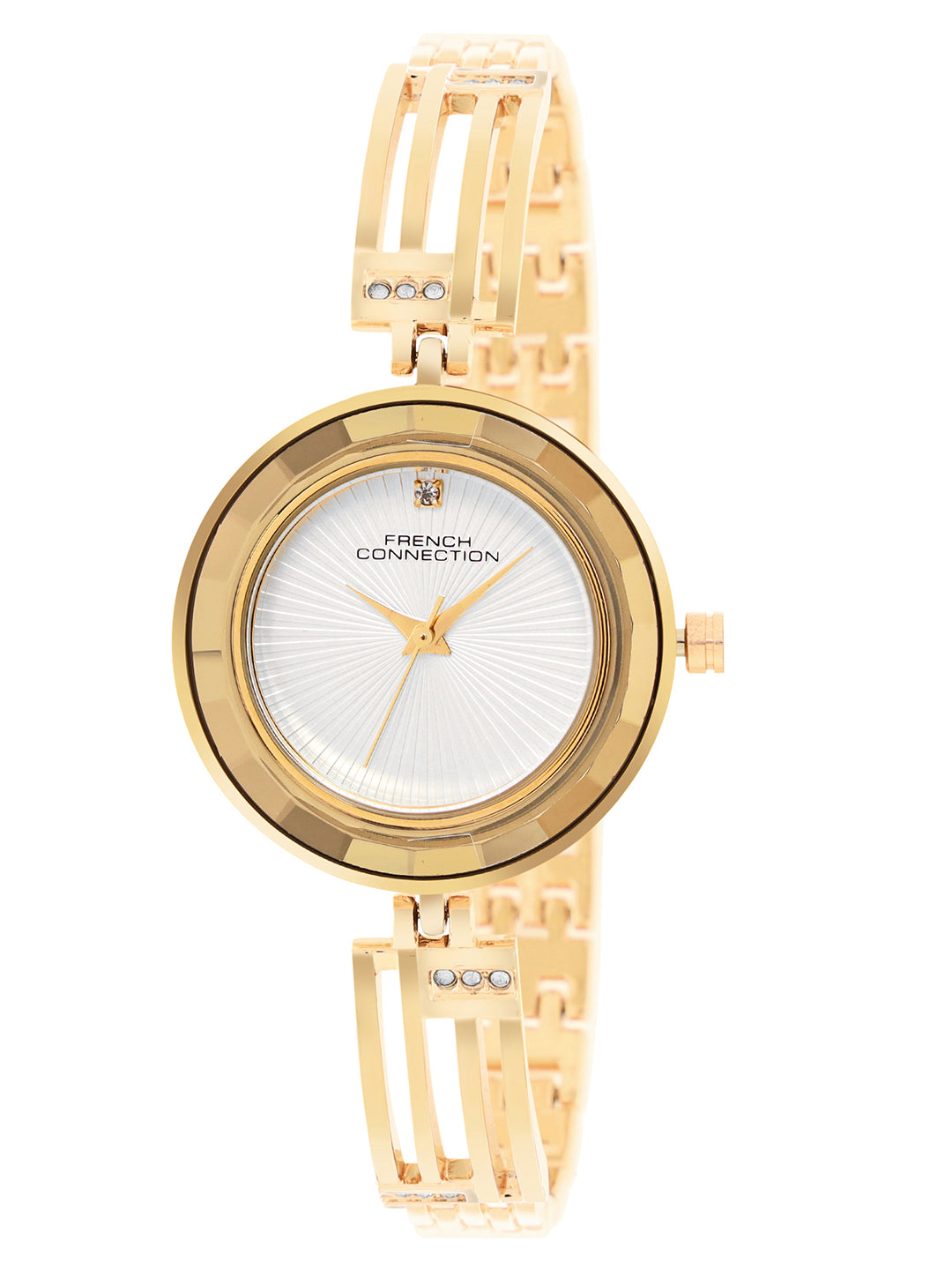 French Connection Analogue Silver Dial Women's Watch -FCN094SGM