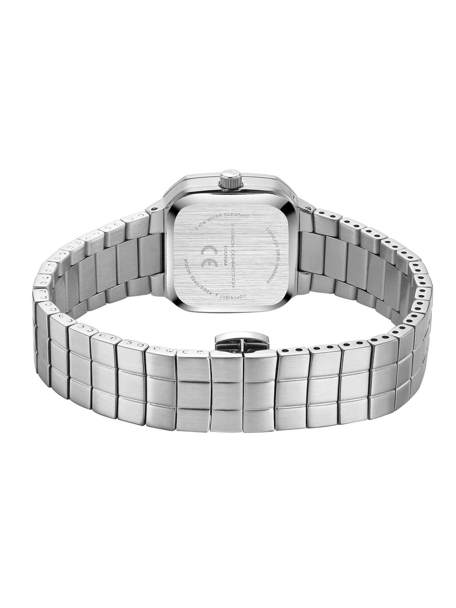French Connection Relia | Analog Display | Silver Sunray Dial | Stainless Steel Strap | Watch for Women - FCO9SM
