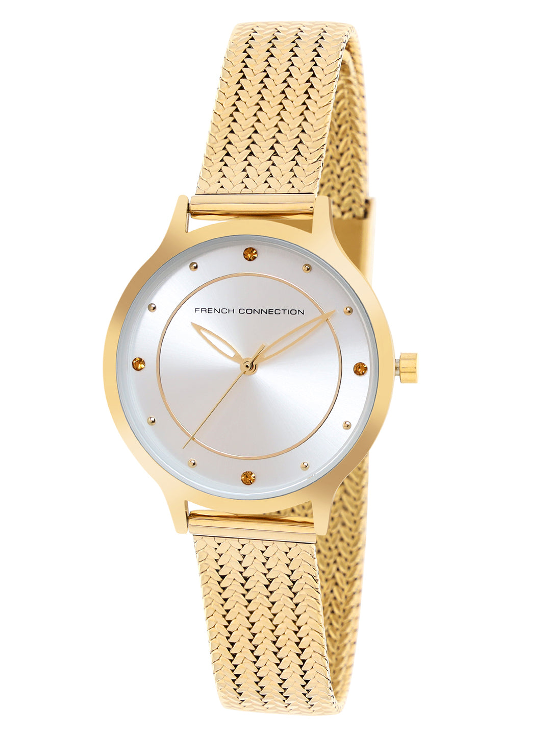 French Connection FCP30G Emalie Silver Dial Womens Analog Watch