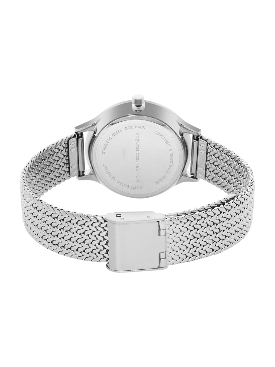 French Connection FCP30S Emalie Silver Dial Womens Analog Watch