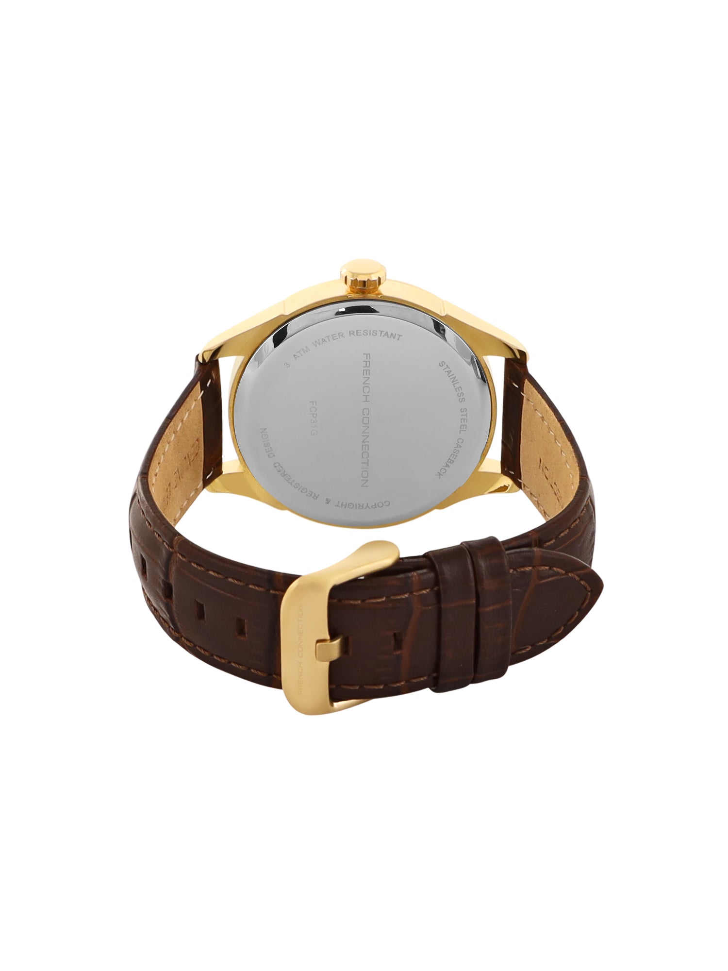 French Connection FCP31G Etienne Gold Dial Men's Analog Watch