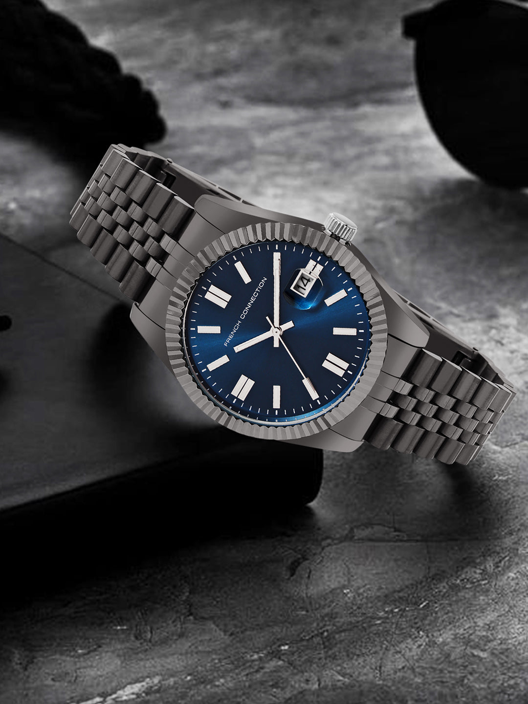 French Connection Analog Blue Dial Men's Watch-FCP41GNM